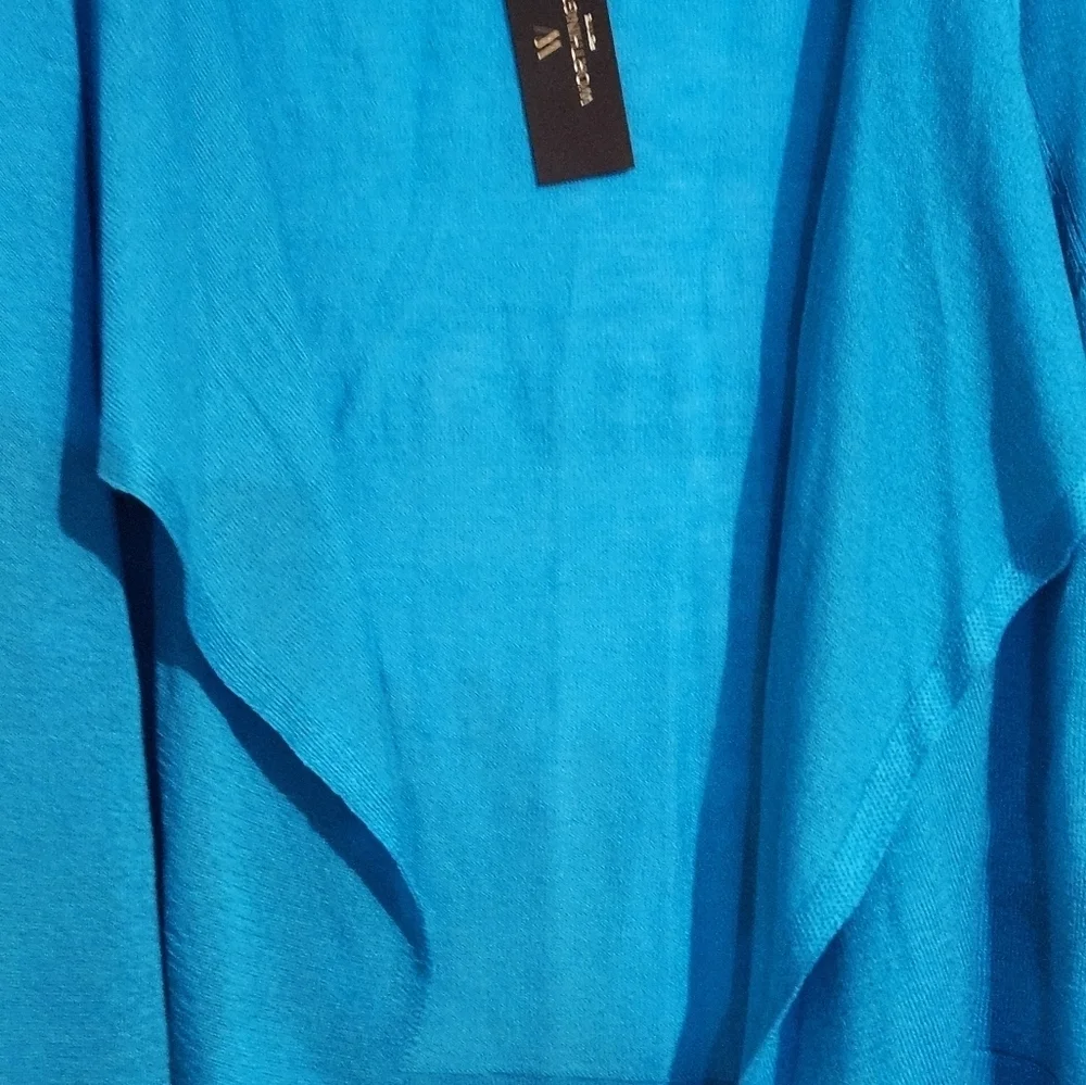 Worthington Vibrant Blue Women's Long Sleeve Open Front Cardigan LP